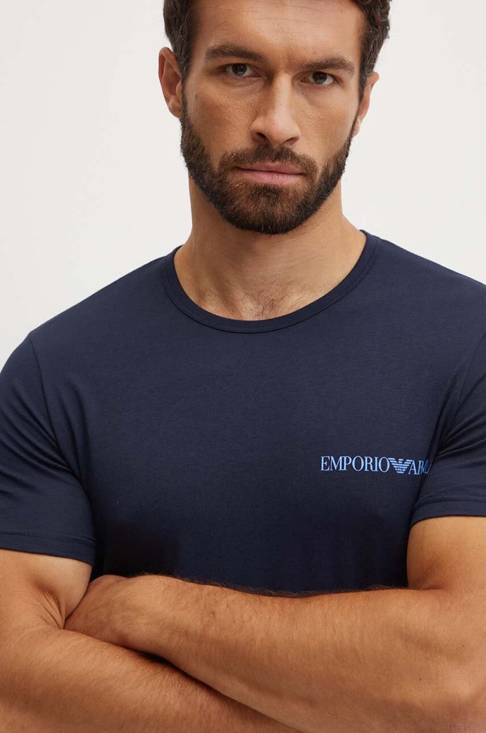 Emporio Armani Underwear t-shirt lounge 2-pack 111267.4F717 granatowy