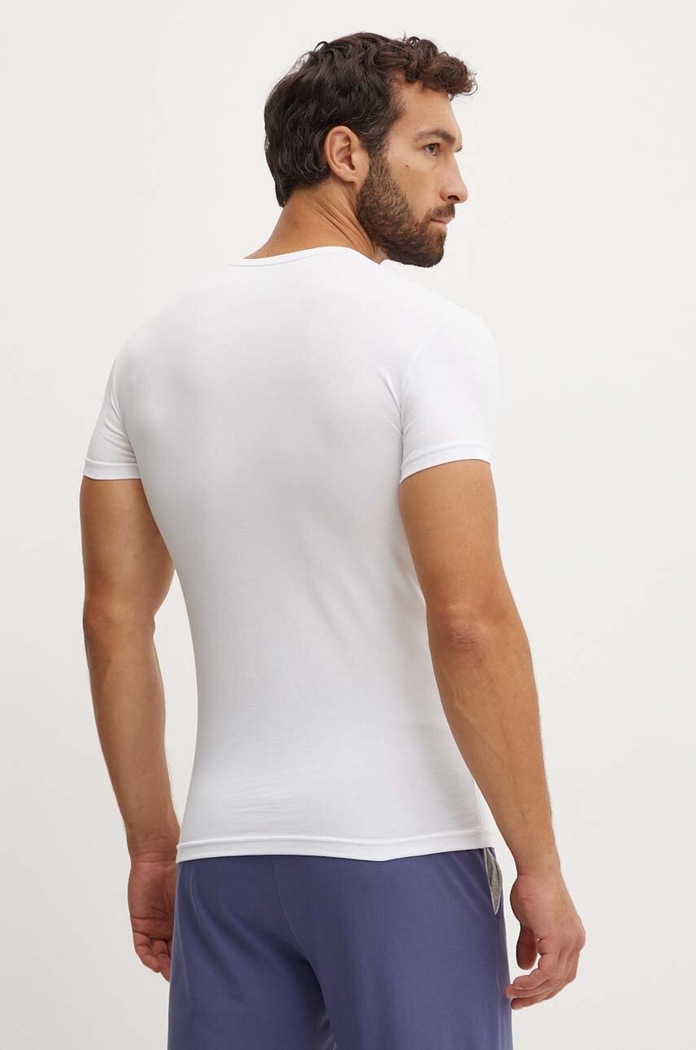 Odzież Emporio Armani Underwear t-shirt lounge 2-pack 111670.4F715 biały