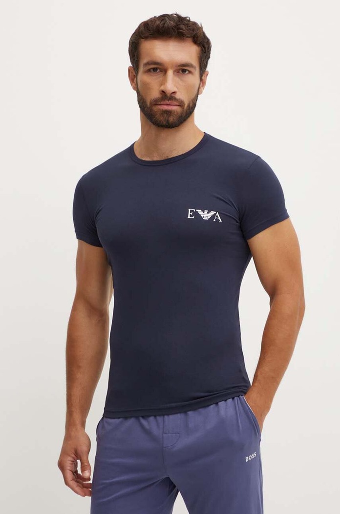 Tričko Emporio Armani Underwear 2-pack 111670.4F715 zelená AW24
