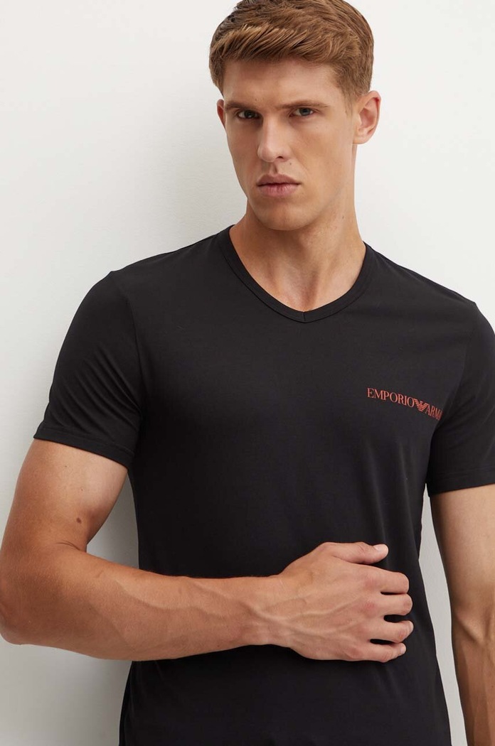 Emporio Armani Underwear t-shirt lounge 2-pack 111849.4F717 czarny