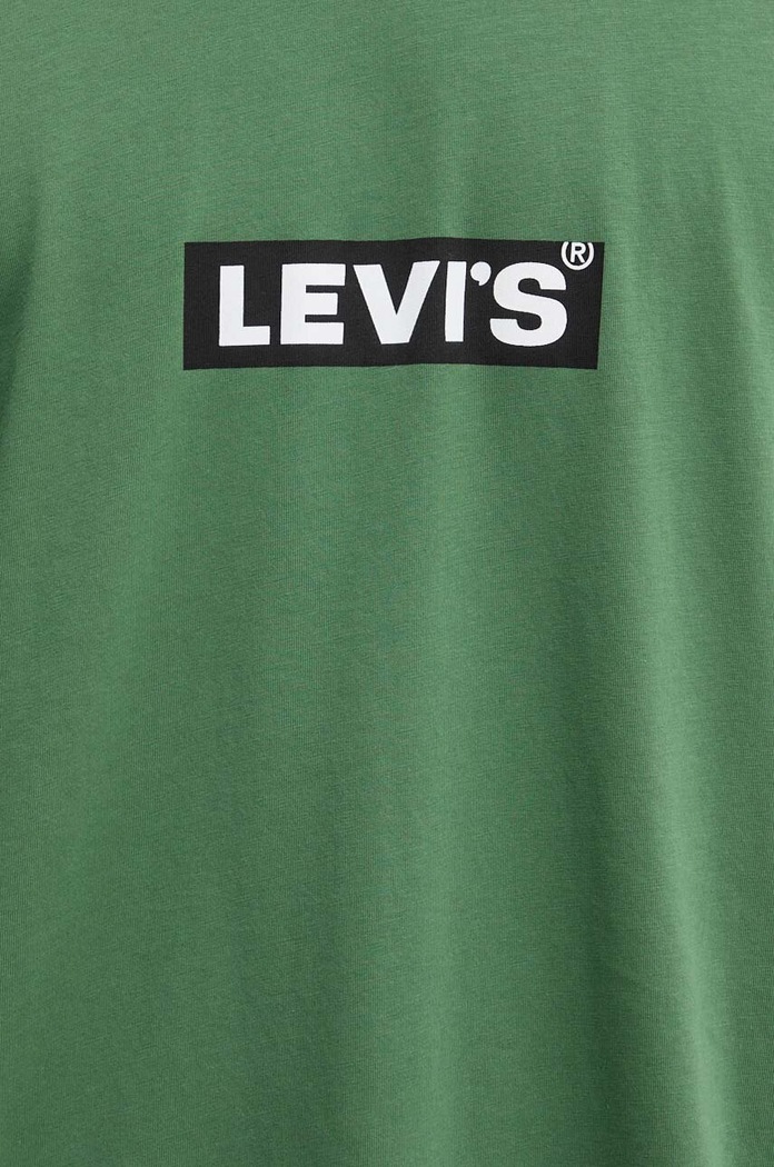 Bavlněné tričko Levi's A2082 zelená