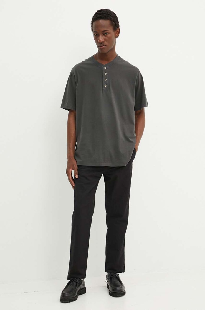 Bombažen polo Levi's A7198 siva AW24