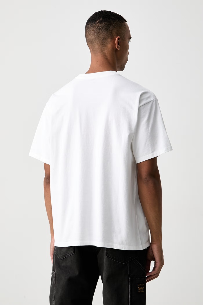 Oblečenie Levi's tričko pánske bavlnené VINTAGE FIT GRAPHIC 87373 biela