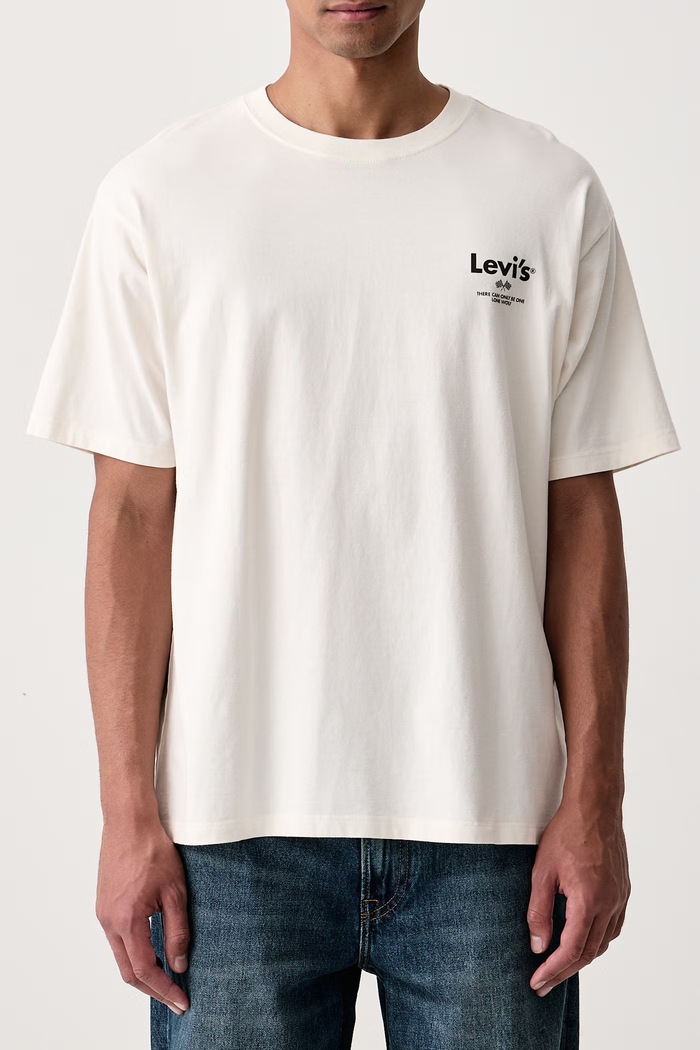 T-shirt męski bawełniany VINTAGE FIT GRAPHIC Levi's 87373 beżowy