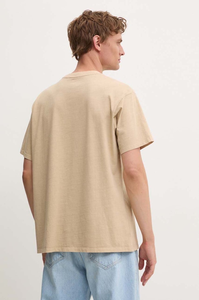 Îmbrăcăminte Levi's tricou pentru bărbați din bumbac VINTAGE FIT GRAPHIC 87373 bej
