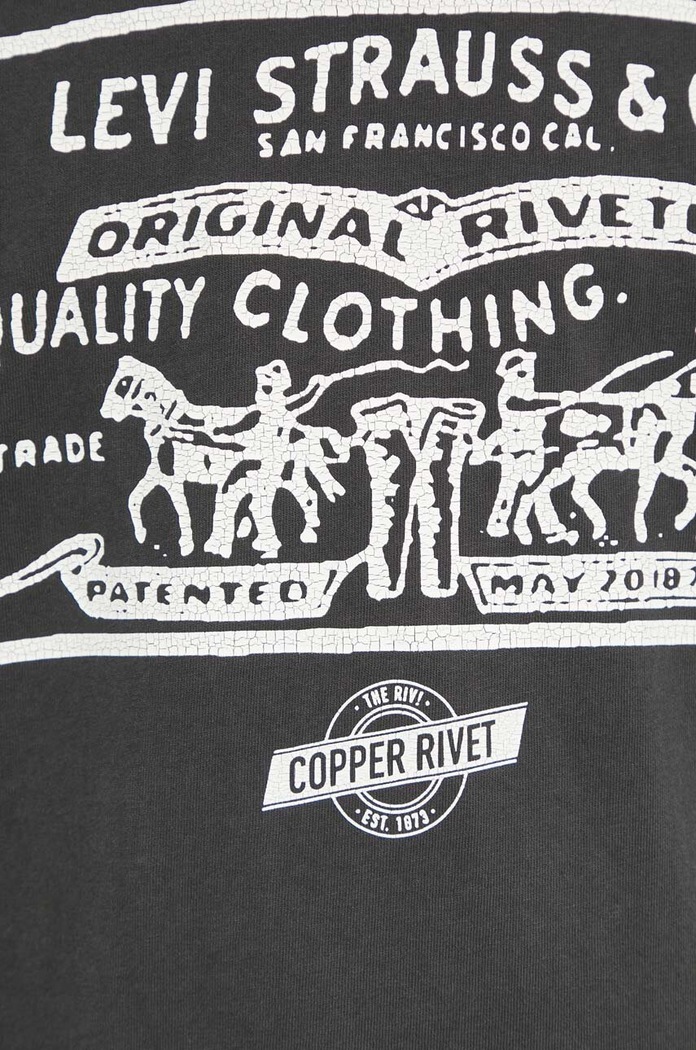 Levi's T-shirt męski bawełniany VINTAGE FIT GRAPHIC 87373 szary