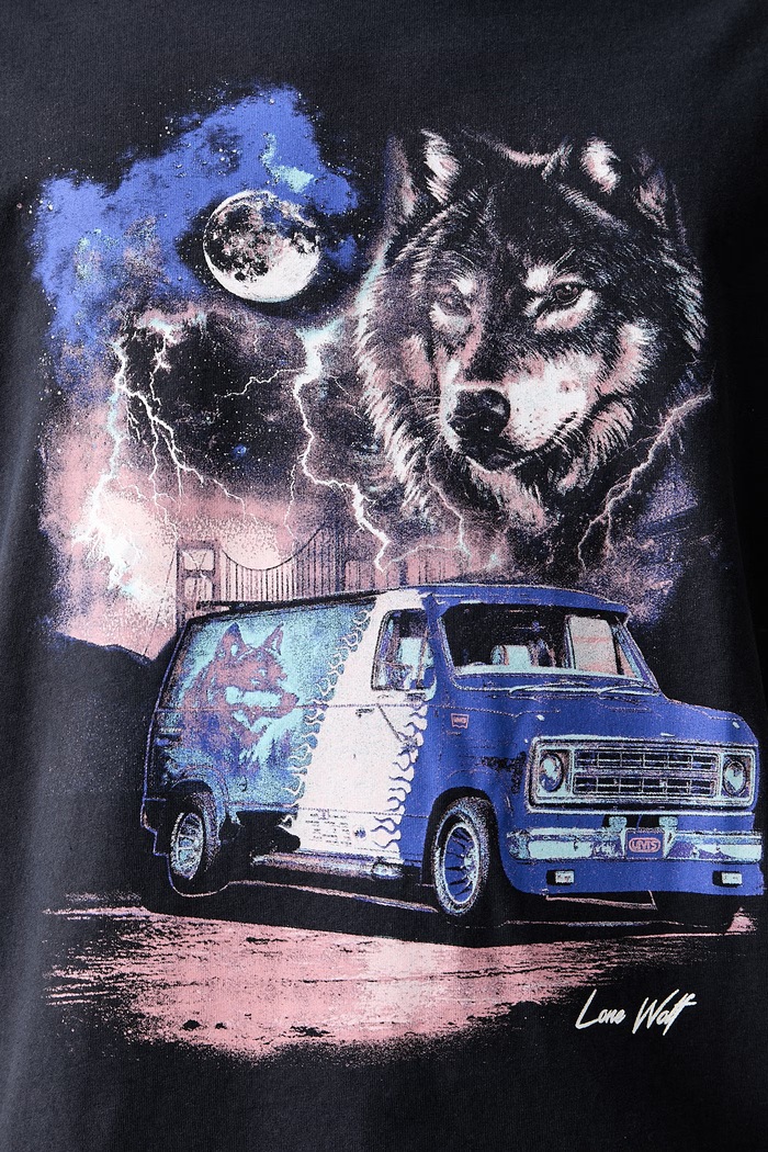 Levi's T-shirt męski bawełniany VINTAGE FIT GRAPHIC 87373 niebieski