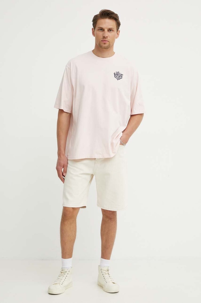 Bavlněné tričko Levi's A5805 růžová AW24