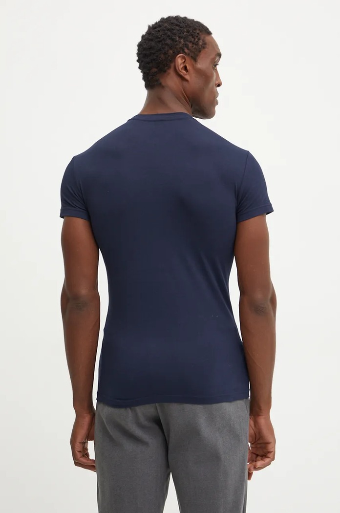 Majica lounge Emporio Armani Underwear 111035.4F512 mornarsko modra AW24