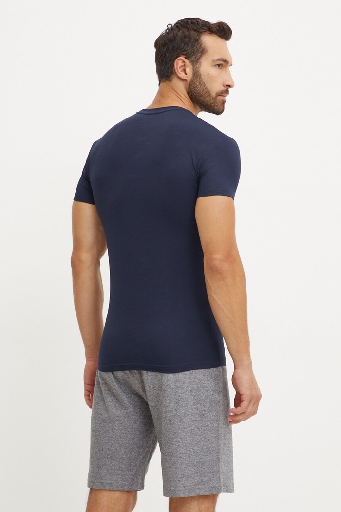 Odzież Emporio Armani Underwear t-shirt lounge 111035.4F729 granatowy