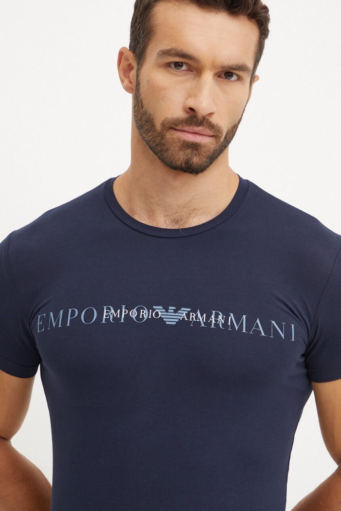 Emporio Armani Underwear t-shirt lounge granatowy 111035.4F729