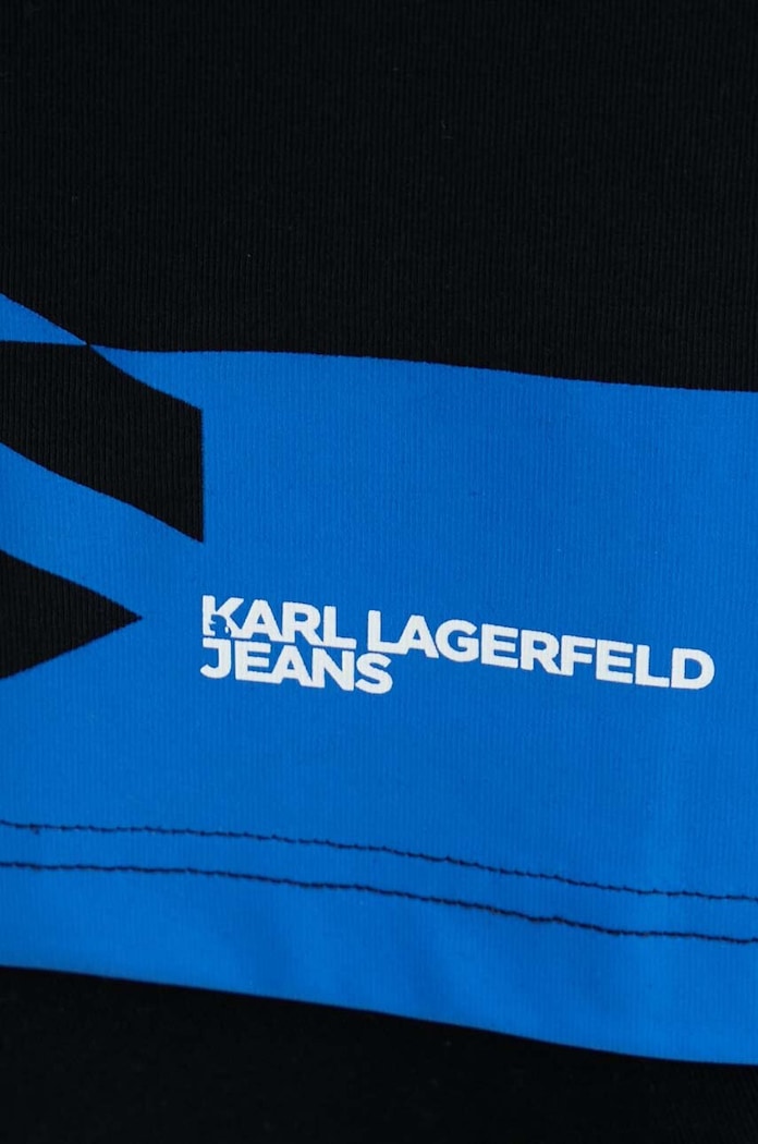Karl Lagerfeld Jeans t-shirt bawełniany 245D1702 czarny