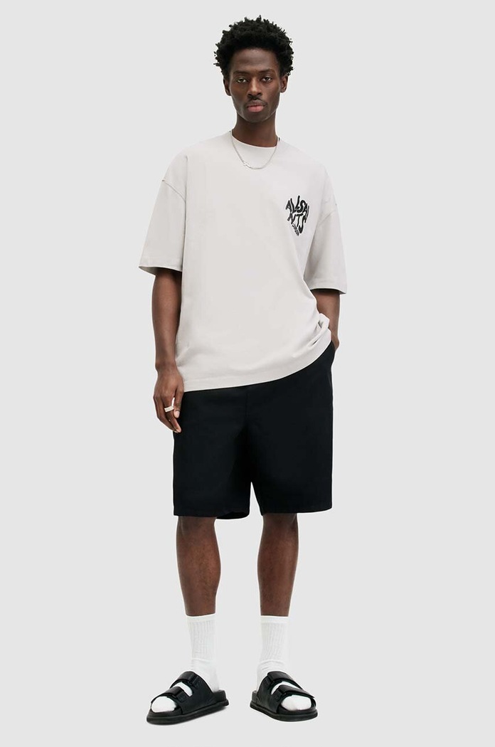 AllSaints tricou din bumbac ORLANDO SS M022PA alb