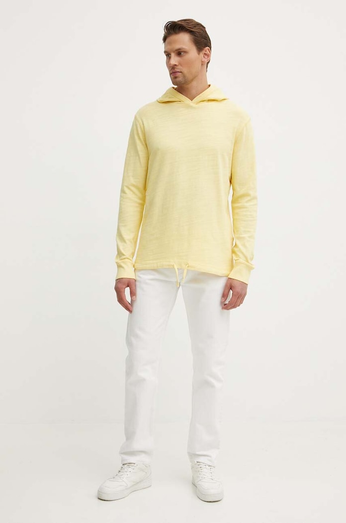 Bavlněná mikina Pepe Jeans ABRAHAM PM509438 žlutá AW24