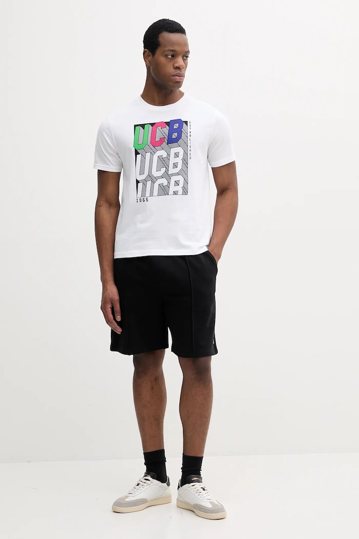Хлопковая футболка United Colors of Benetton 3I1XU1096 белый AW25