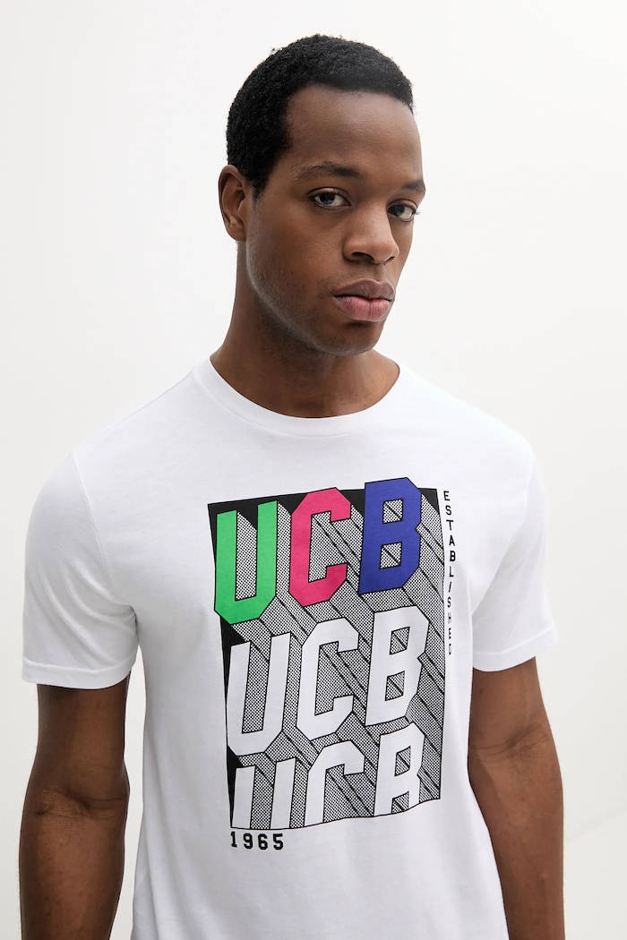Хлопковая футболка United Colors of Benetton белый 3I1XU1096