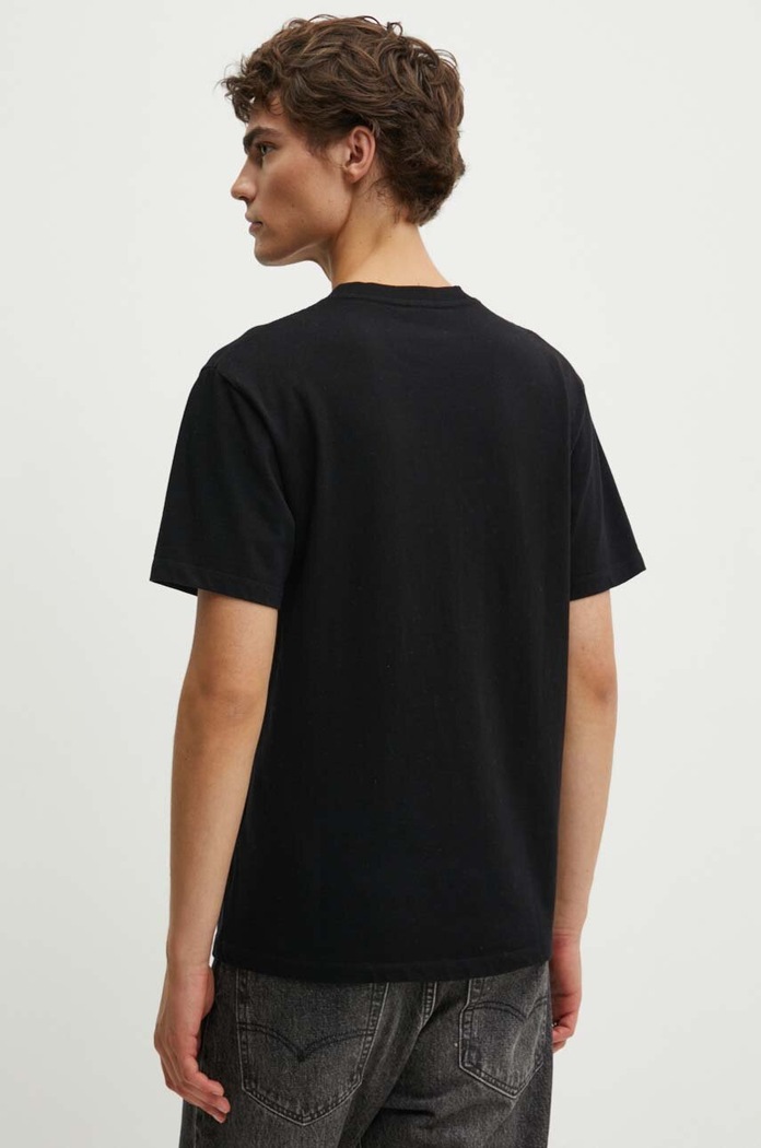 Odzież The Kooples t-shirt bawełniany HTSC29028K czarny