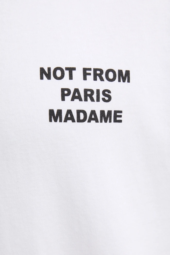 Drôle de Monsieur t-shirt bawełniany Le T-Shirt Slogan PERM.TS203.CO002.OPW biały