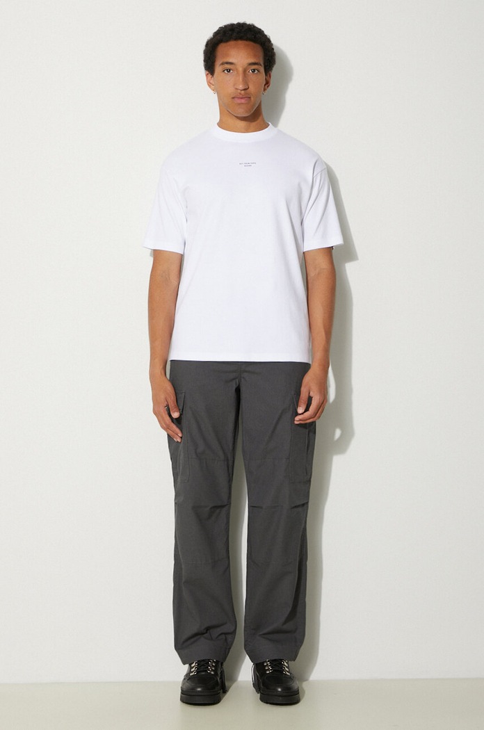 Drôle de Monsieur pamut póló Slogan Classique PERM.TS202.CO002.OPW fehér AW24