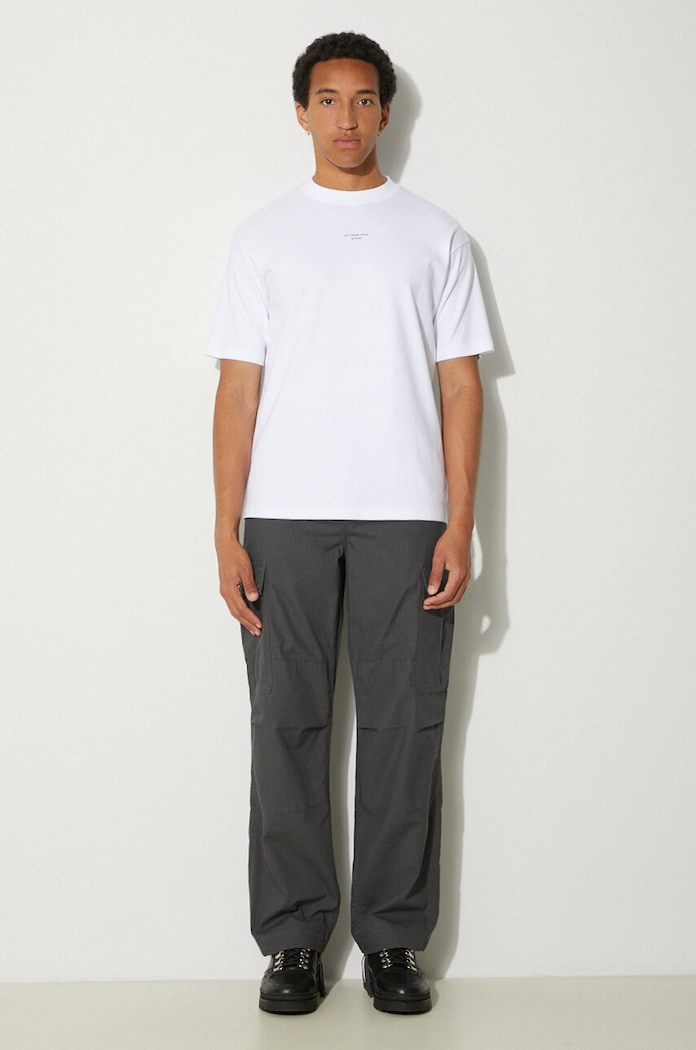 Drôle de Monsieur pamut póló Slogan Classique PERM.TS202.CO002.OPW fehér AW24