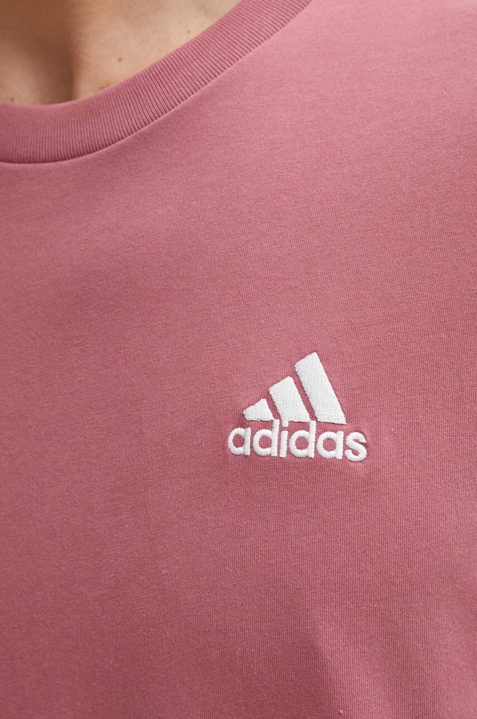 adidas t-shirt in cotone Essentials IX0120 rosa