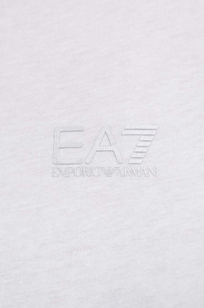 Памучна тениска EA7 Emporio Armani PJVPZ.8NPT25.0100 бял