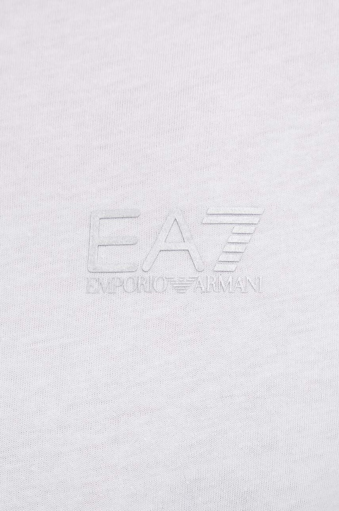 Памучна тениска EA7 Emporio Armani PJVPZ.8NPT25.0100 бял