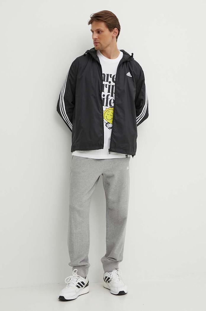 adidas t-shirt bawełniany IY0727 biały AW24