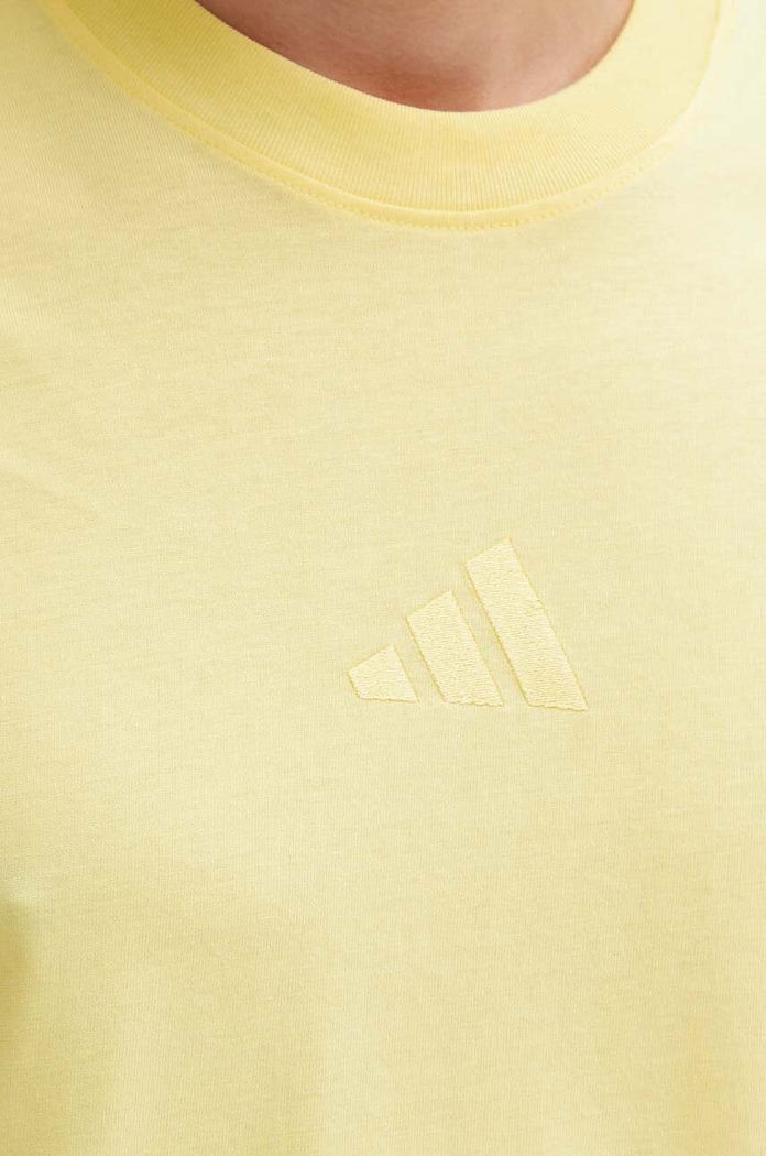 Bavlněné tričko adidas All SZN IY4141 žlutá