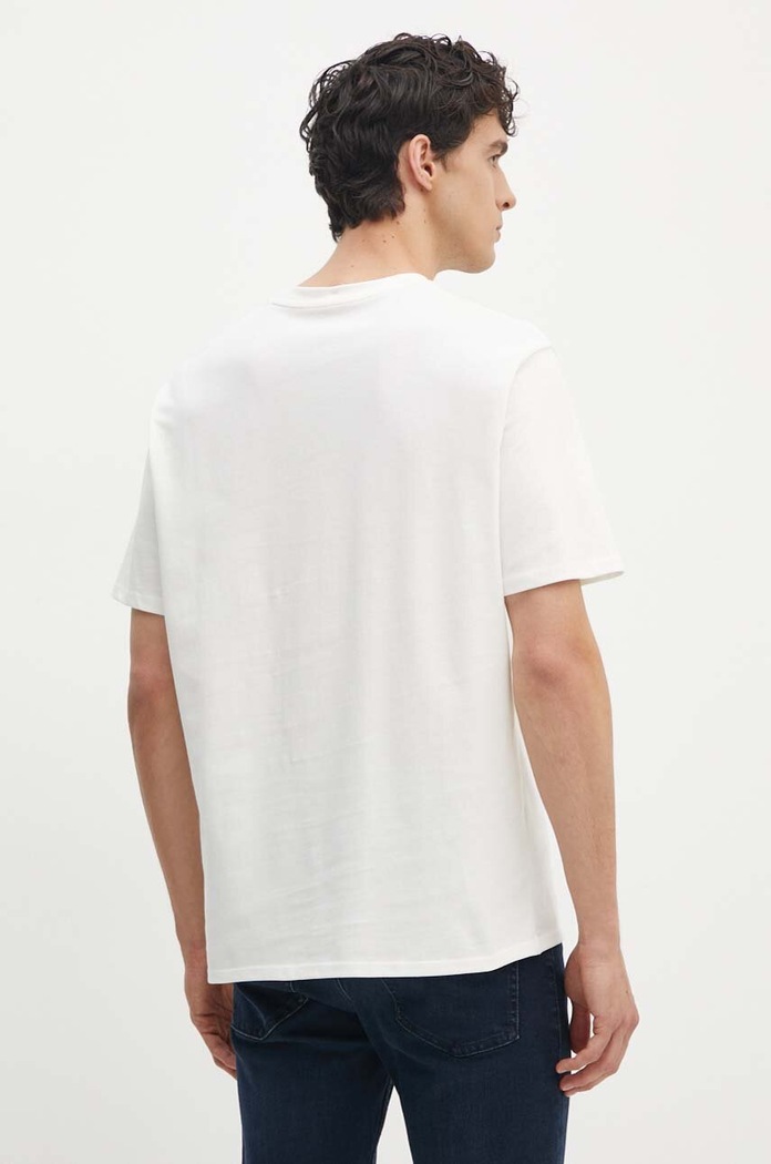 Odzież Armani Exchange T-shirt bawełniany 6DZTAC.ZJASZ beżowy