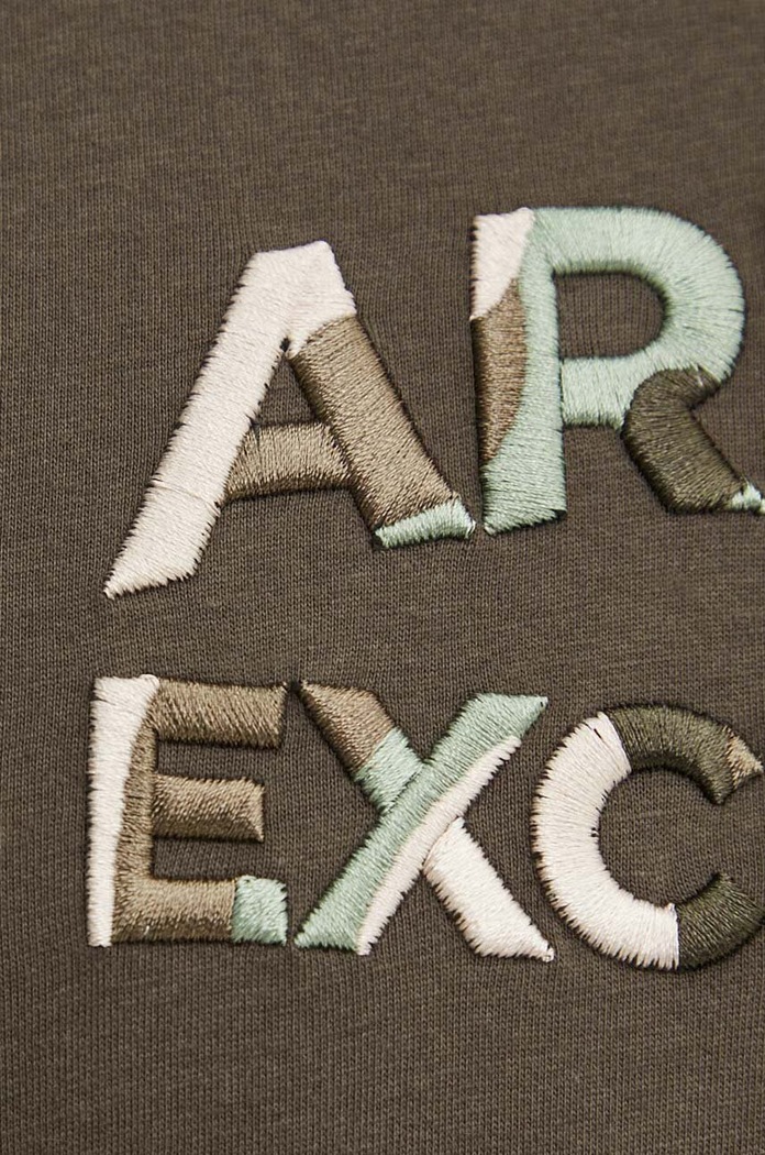 Armani Exchange t-shirt bawełniany 6DZTHC.ZJBYZ zielony