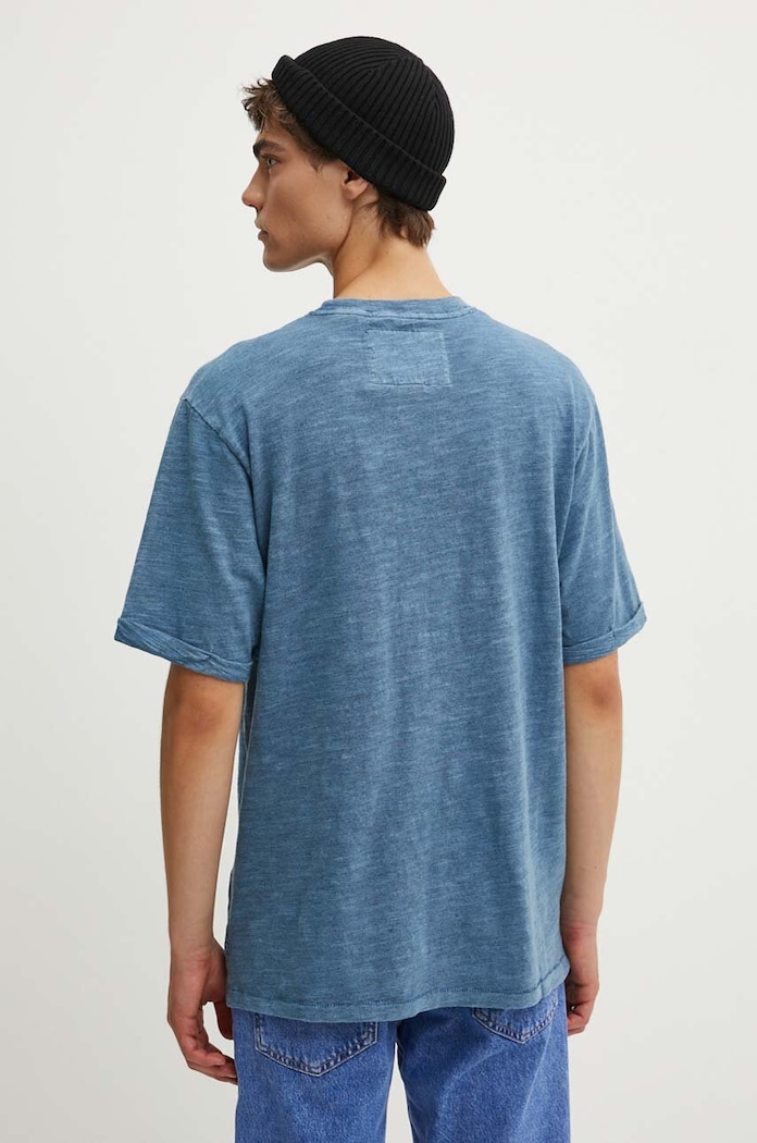 Oblečení Bavlněné tričko Superdry M1012186A.XIX modrá
