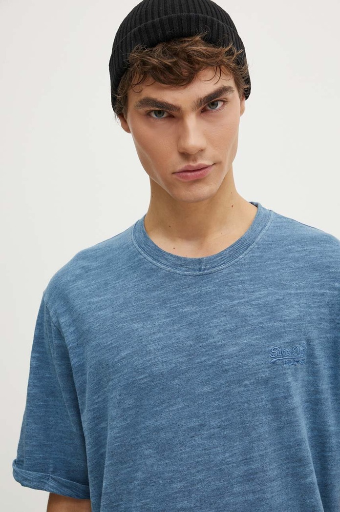 Bavlněné tričko Superdry modrá M1012186A.XIX