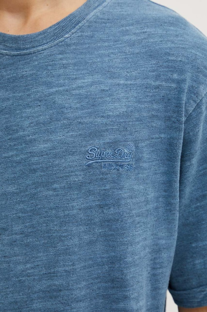 Bavlněné tričko Superdry M1012186A.XIX modrá