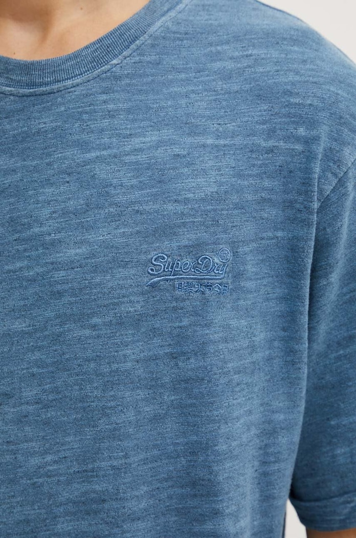Bavlněné tričko Superdry M1012186A.XIX modrá