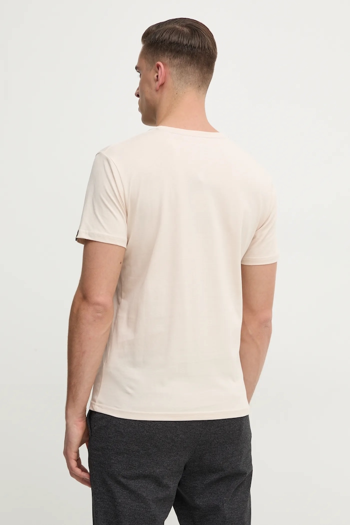 Ruházat Alpha Industries pamut póló 146506 bézs
