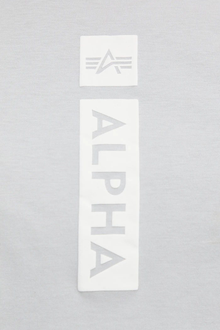 Alpha Industries t-shirt bawełniany szary 146509