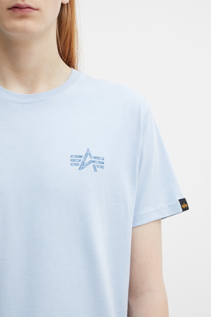 Alpha Industries t-shirt βαμβακερό ανδρικό μπλε 148516
