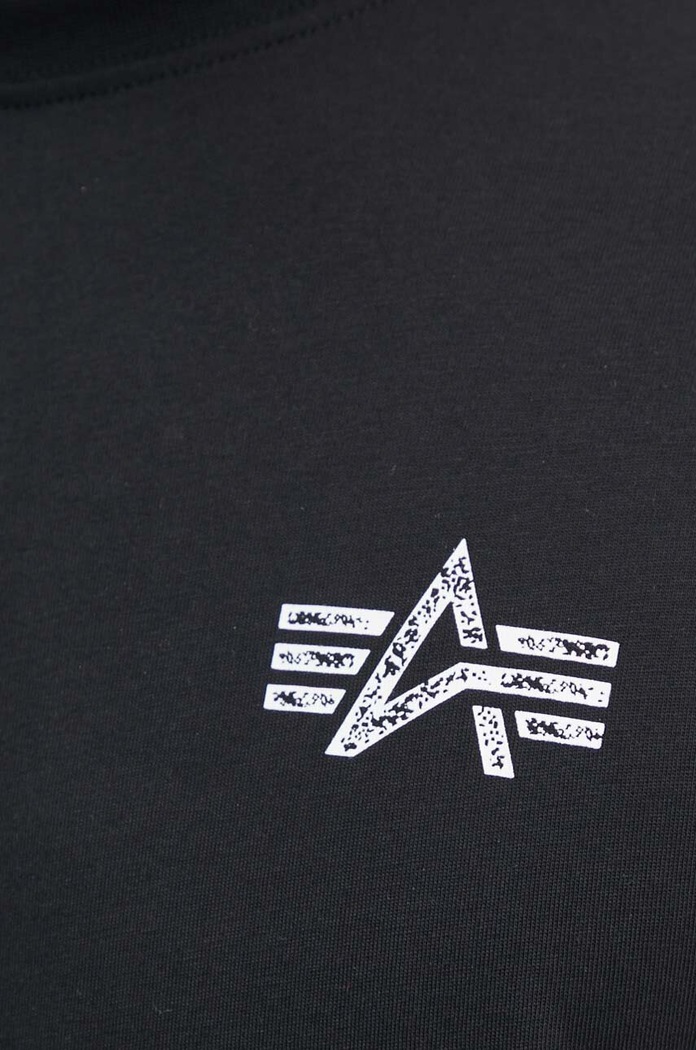 Alpha Industries T-shirt męski bawełniany 148516 czarny