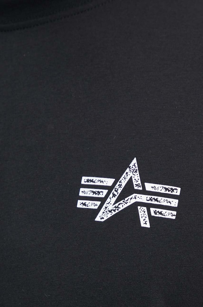 Alpha Industries T-shirt męski bawełniany 148516 czarny