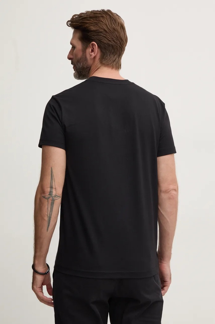 Oblečení Bavlněné tričko Versace Jeans Couture 77GAHC00.CJ01C černá