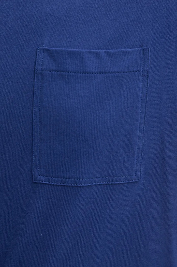 Bombažna kratka majica Versace Jeans Couture 77GAHC02.CJ01C modra
