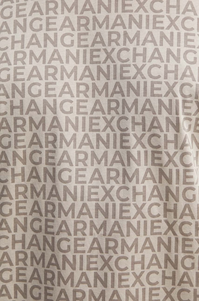 Armani Exchange t-shirt bawełniany beżowy 6DZTJA.ZJH4Z