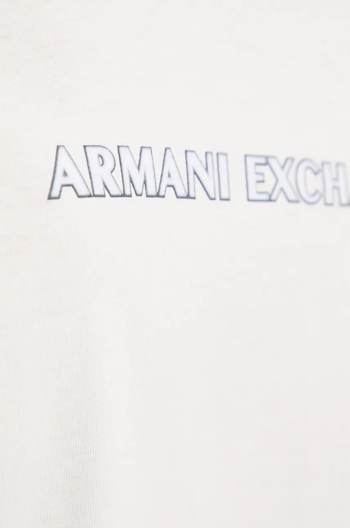 Bavlnené tričko Armani Exchange 6DZTJV.ZJLFZ biela