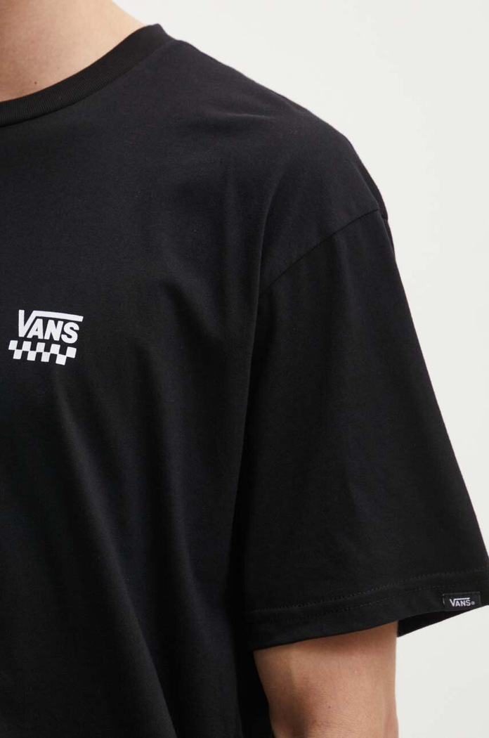 Vans t-shirt bawełniany VN0A7TLGBLK1 czarny