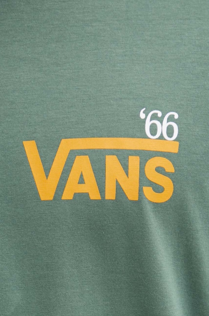 Bavlněné tričko Vans VN000HFT1CI1 zelená