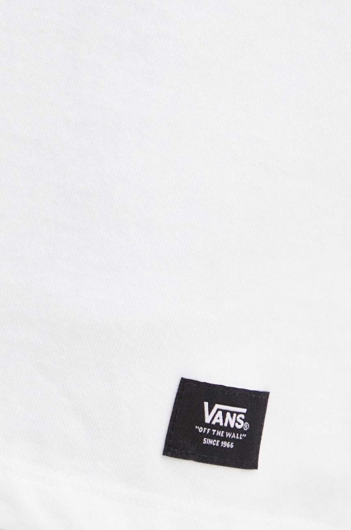 Bavlněné tričko Vans VN000G51WHT1 bílá