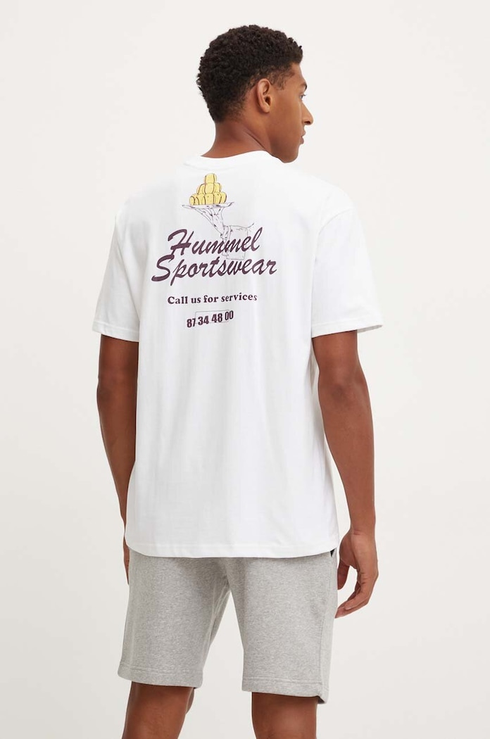 Bavlněné tričko Hummel Hummel x Peanuts Hummel 226086 bílá