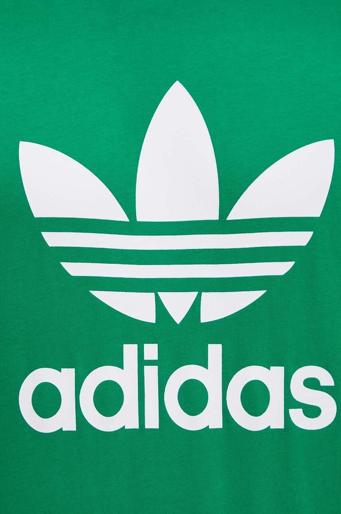 adidas Originals tricou din bumbac Trefoil IR8012 verde