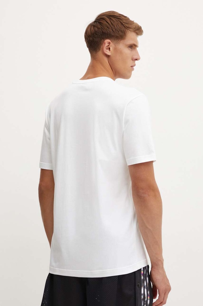 Oblečení Bavlněné tričko adidas Originals IY3430 béžová
